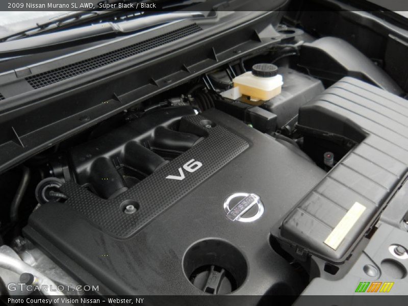 Super Black / Black 2009 Nissan Murano SL AWD
