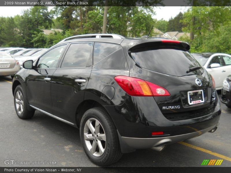 Super Black / Black 2009 Nissan Murano SL AWD
