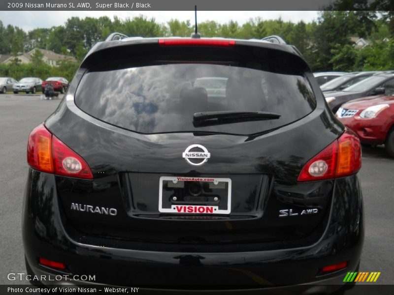 Super Black / Black 2009 Nissan Murano SL AWD