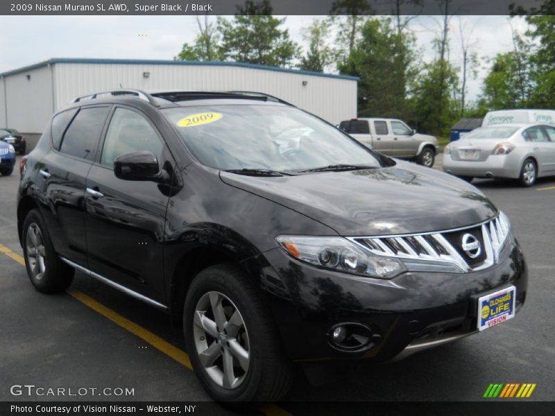 Super Black / Black 2009 Nissan Murano SL AWD