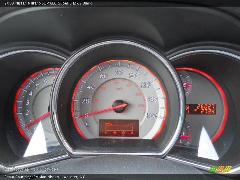 Super Black / Black 2009 Nissan Murano SL AWD