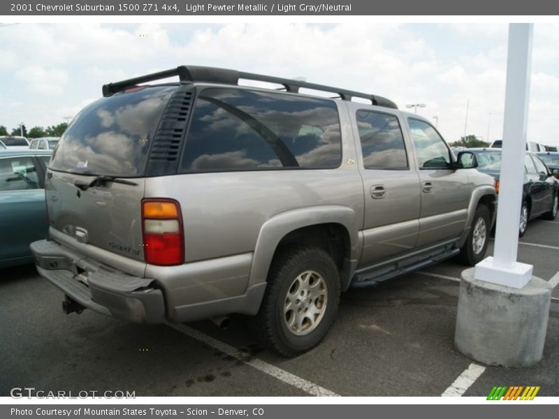 Light Pewter Metallic / Light Gray/Neutral 2001 Chevrolet Suburban 1500 Z71 4x4