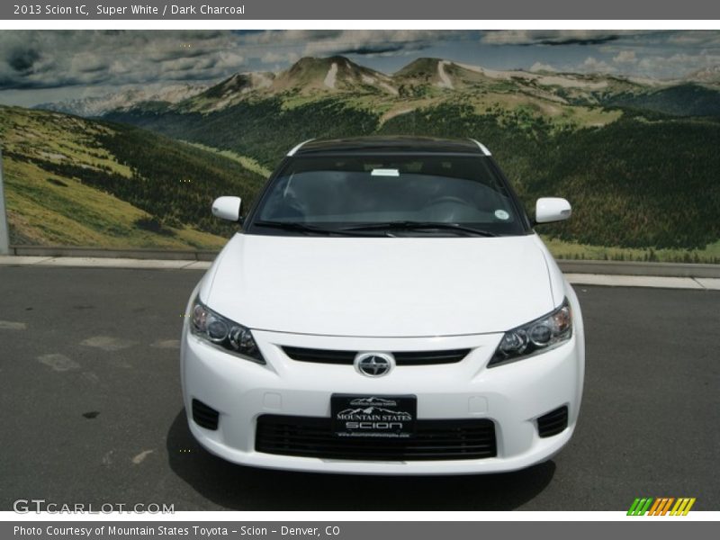 Super White / Dark Charcoal 2013 Scion tC