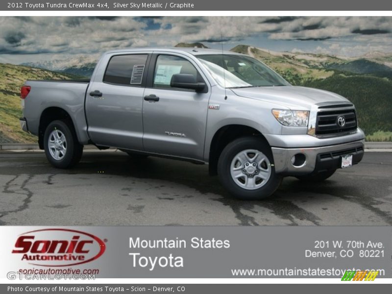 Silver Sky Metallic / Graphite 2012 Toyota Tundra CrewMax 4x4