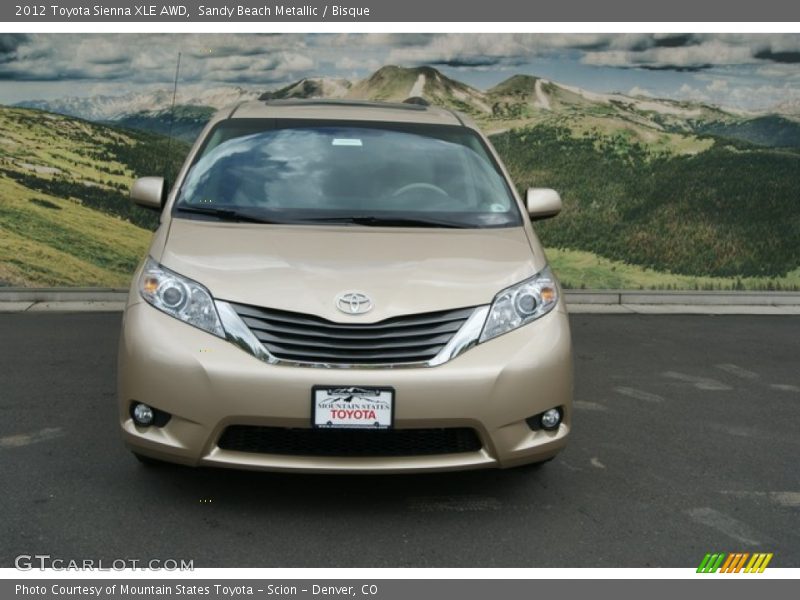 Sandy Beach Metallic / Bisque 2012 Toyota Sienna XLE AWD