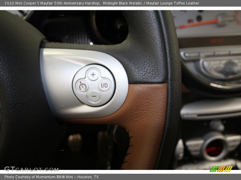 Controls of 2010 Cooper S Mayfair 50th Anniversary Hardtop
