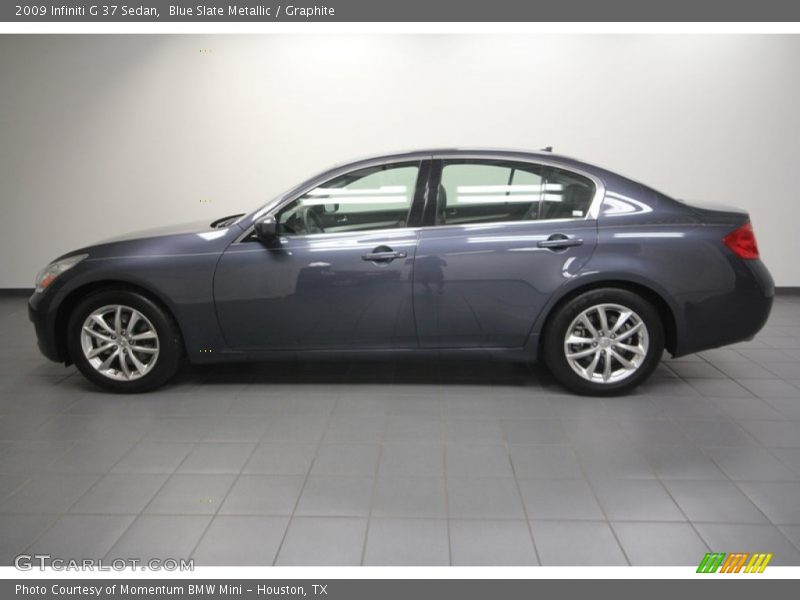 Blue Slate Metallic / Graphite 2009 Infiniti G 37 Sedan