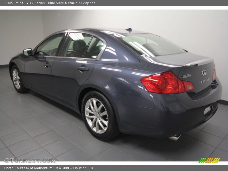 Blue Slate Metallic / Graphite 2009 Infiniti G 37 Sedan