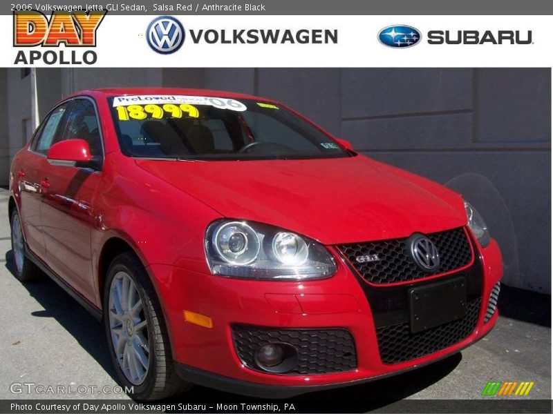 Salsa Red / Anthracite Black 2006 Volkswagen Jetta GLI Sedan