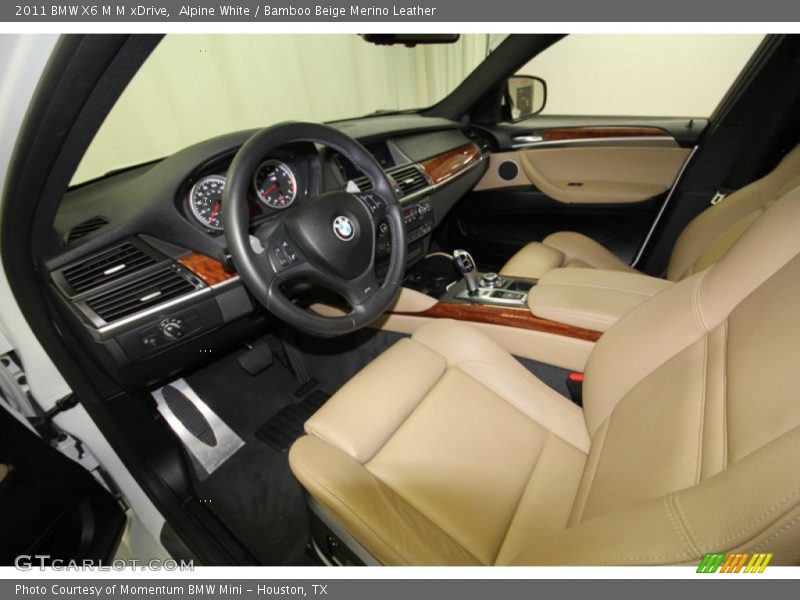 Bamboo Beige Merino Leather Interior - 2011 X6 M M xDrive 