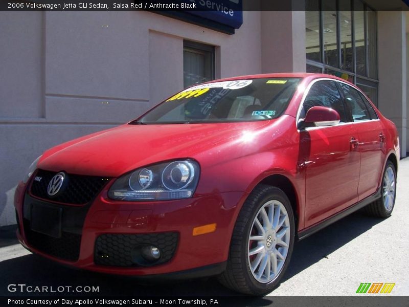 Salsa Red / Anthracite Black 2006 Volkswagen Jetta GLI Sedan