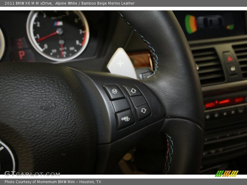Alpine White / Bamboo Beige Merino Leather 2011 BMW X6 M M xDrive