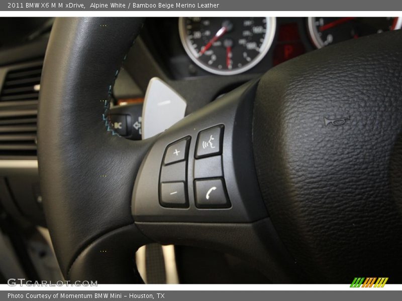 Alpine White / Bamboo Beige Merino Leather 2011 BMW X6 M M xDrive