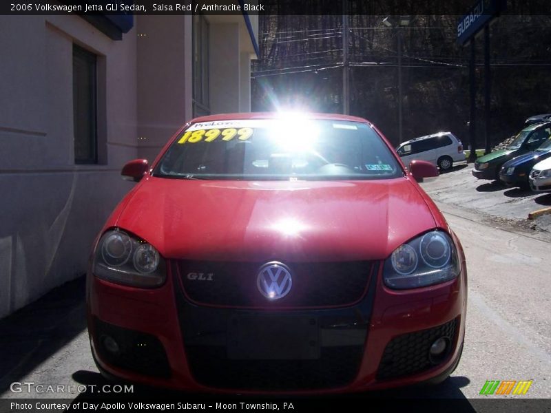 Salsa Red / Anthracite Black 2006 Volkswagen Jetta GLI Sedan
