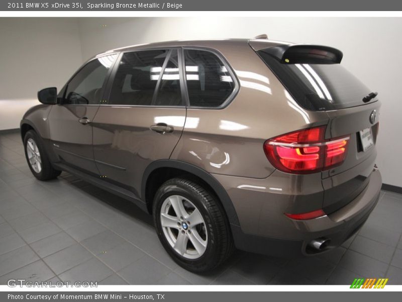Sparkling Bronze Metallic / Beige 2011 BMW X5 xDrive 35i