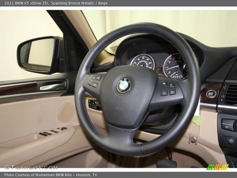 Sparkling Bronze Metallic / Beige 2011 BMW X5 xDrive 35i