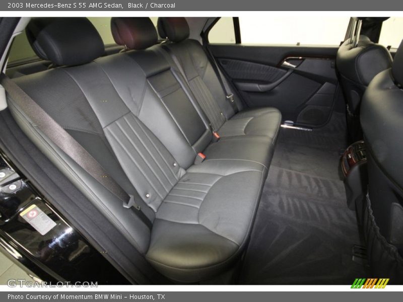 Rear Seat of 2003 S 55 AMG Sedan