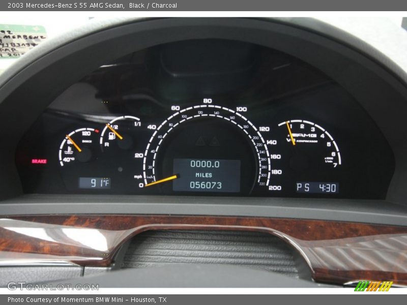  2003 S 55 AMG Sedan 55 AMG Sedan Gauges
