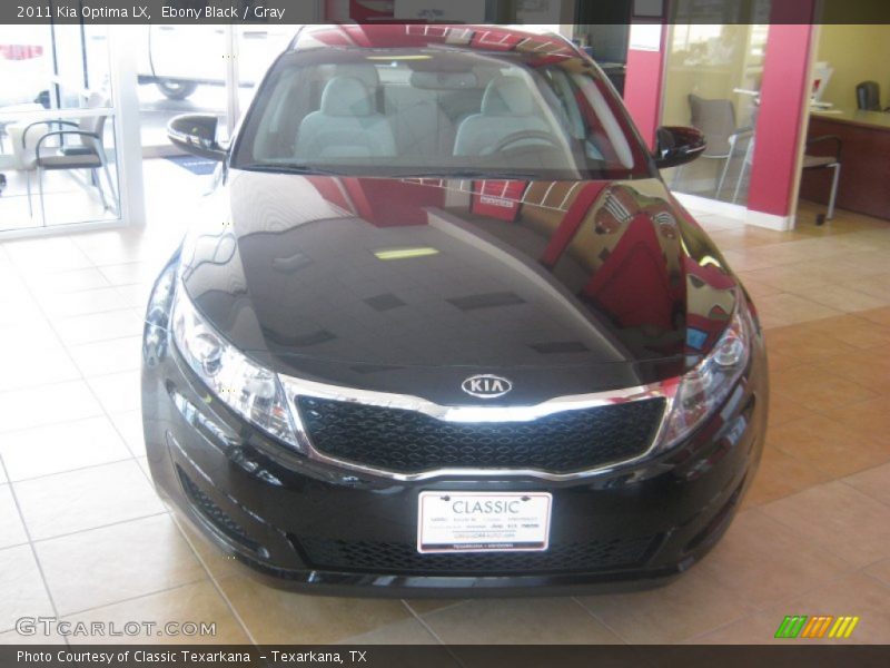 Ebony Black / Gray 2011 Kia Optima LX