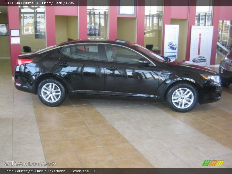 Ebony Black / Gray 2011 Kia Optima LX