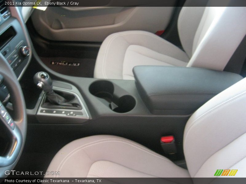 Ebony Black / Gray 2011 Kia Optima LX
