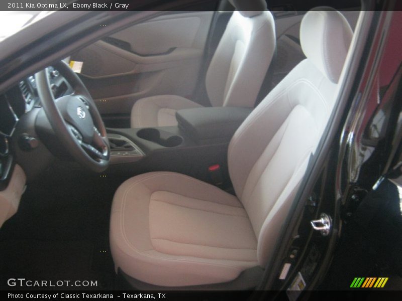 Ebony Black / Gray 2011 Kia Optima LX