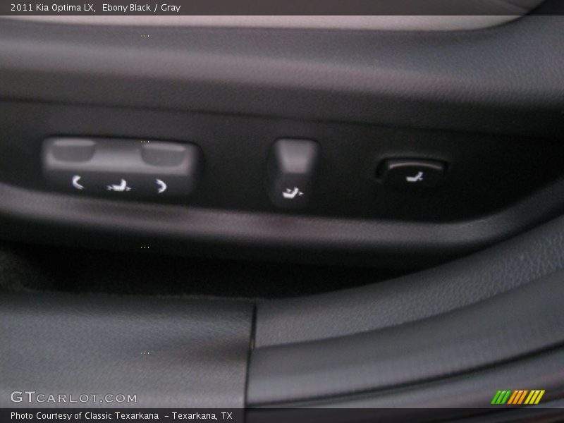 Ebony Black / Gray 2011 Kia Optima LX