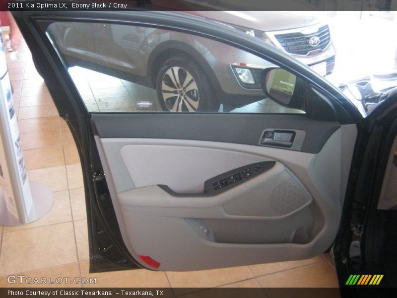 Ebony Black / Gray 2011 Kia Optima LX