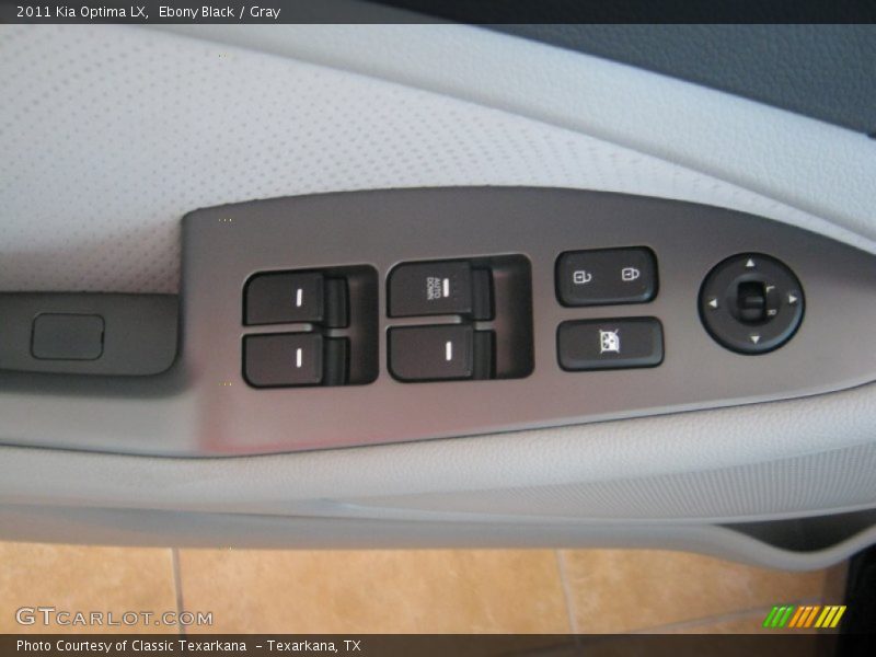Ebony Black / Gray 2011 Kia Optima LX