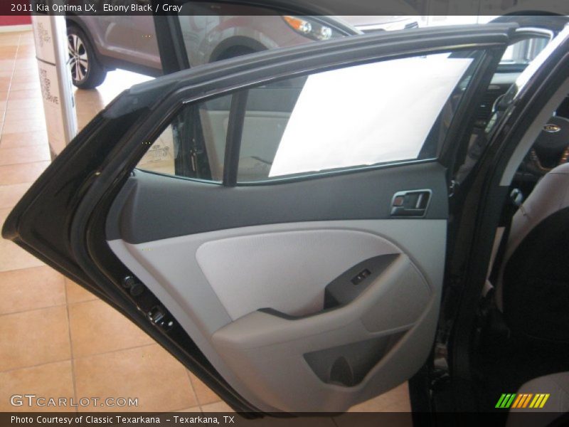 Ebony Black / Gray 2011 Kia Optima LX