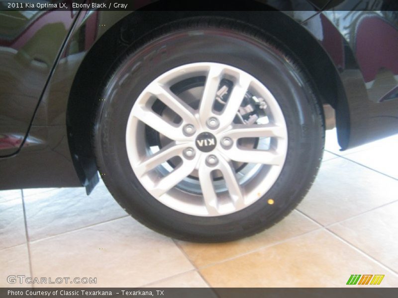 Ebony Black / Gray 2011 Kia Optima LX