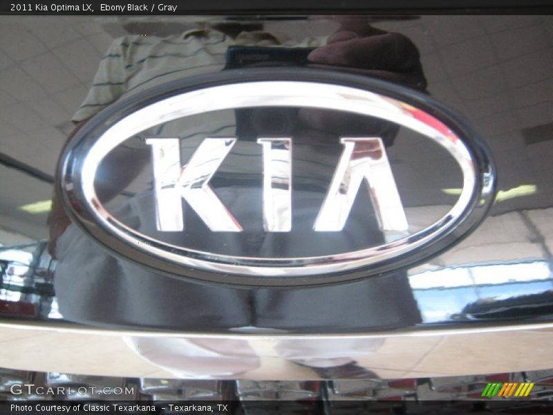 Ebony Black / Gray 2011 Kia Optima LX