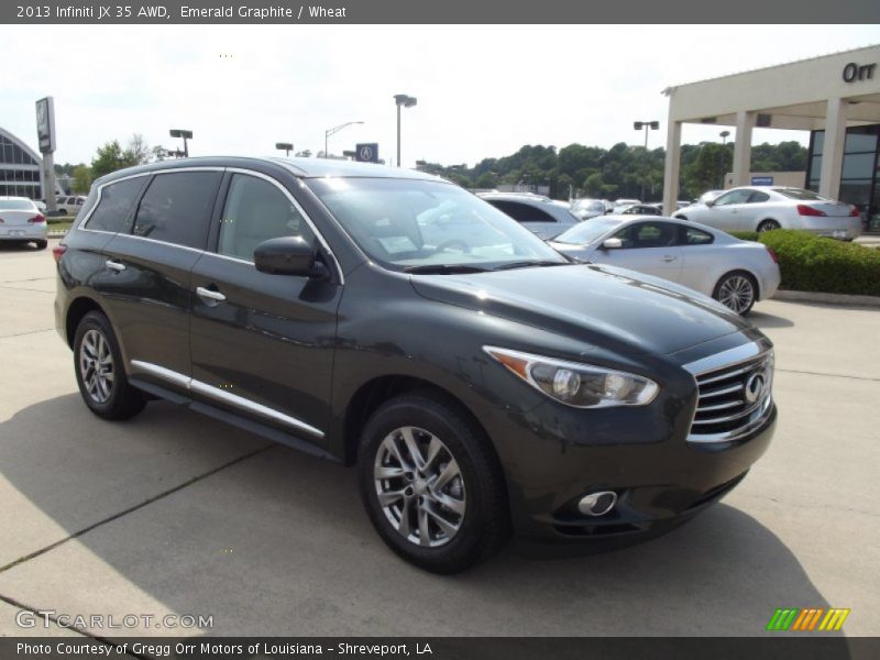 Emerald Graphite / Wheat 2013 Infiniti JX 35 AWD