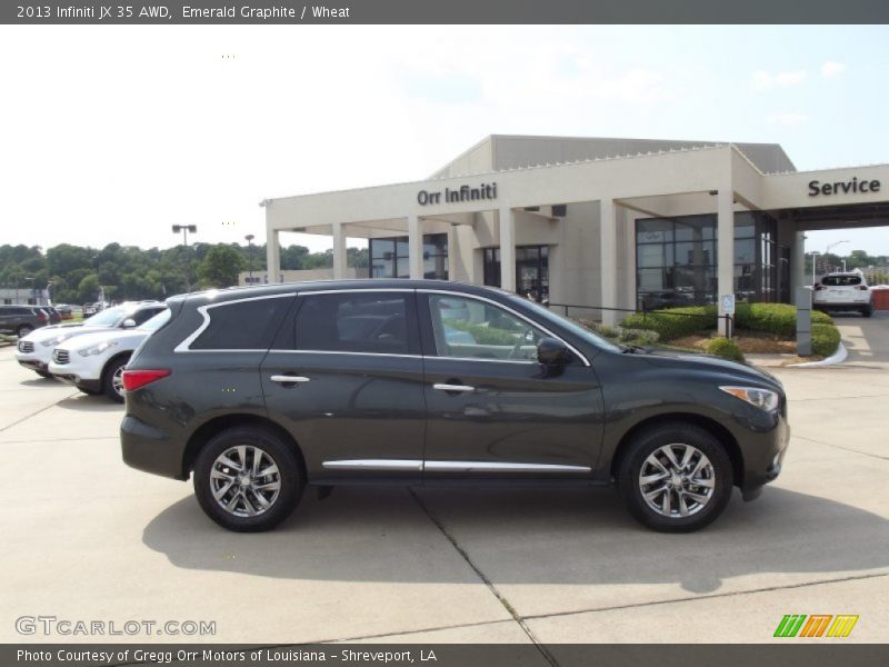 Emerald Graphite / Wheat 2013 Infiniti JX 35 AWD