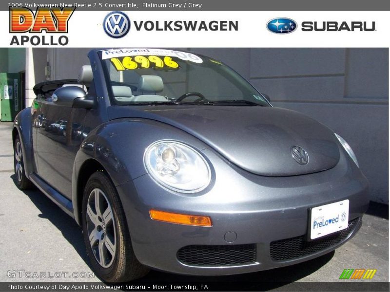 Platinum Grey / Grey 2006 Volkswagen New Beetle 2.5 Convertible