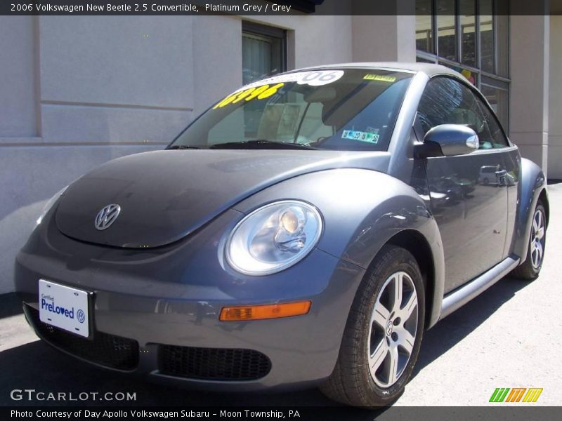 Platinum Grey / Grey 2006 Volkswagen New Beetle 2.5 Convertible