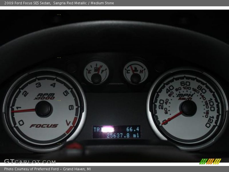 Sangria Red Metallic / Medium Stone 2009 Ford Focus SES Sedan