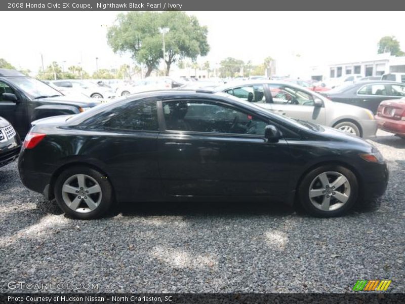 Nighthawk Black Pearl / Ivory 2008 Honda Civic EX Coupe