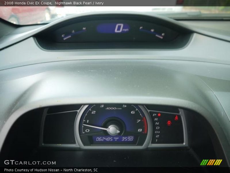Nighthawk Black Pearl / Ivory 2008 Honda Civic EX Coupe