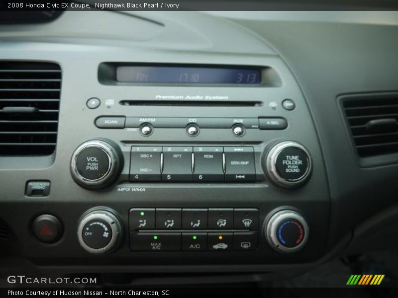 Nighthawk Black Pearl / Ivory 2008 Honda Civic EX Coupe