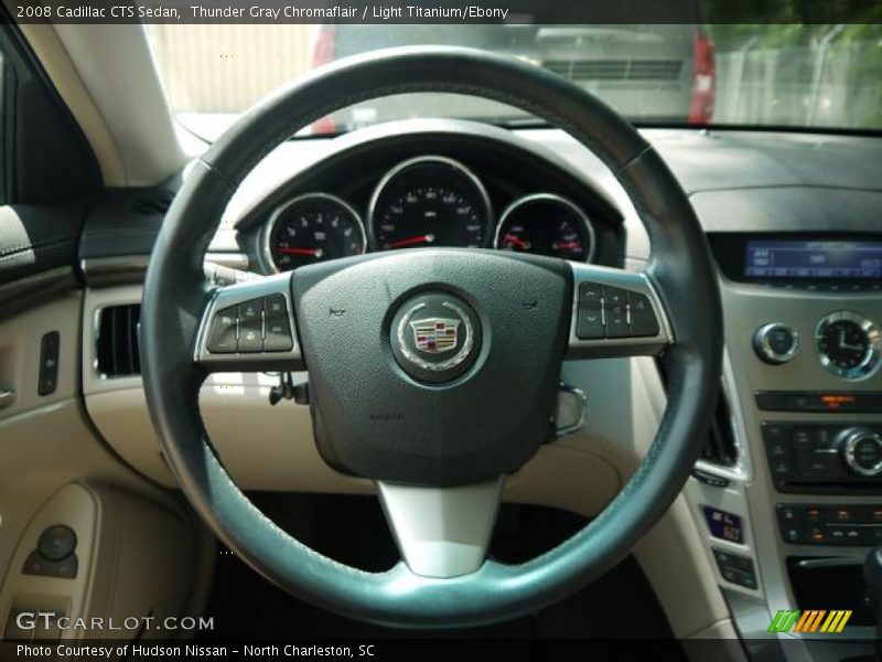 Thunder Gray Chromaflair / Light Titanium/Ebony 2008 Cadillac CTS Sedan
