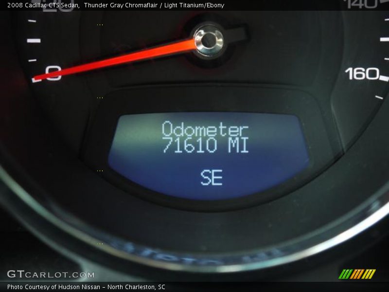 Thunder Gray Chromaflair / Light Titanium/Ebony 2008 Cadillac CTS Sedan
