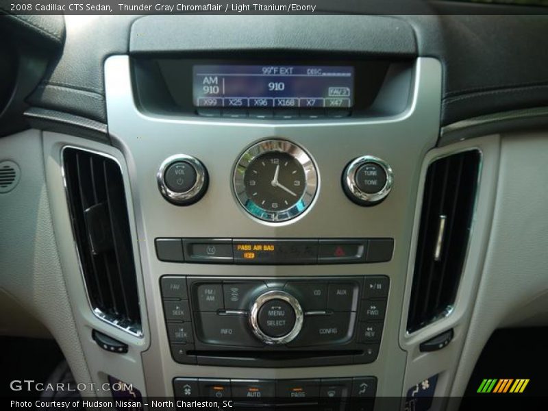 Thunder Gray Chromaflair / Light Titanium/Ebony 2008 Cadillac CTS Sedan