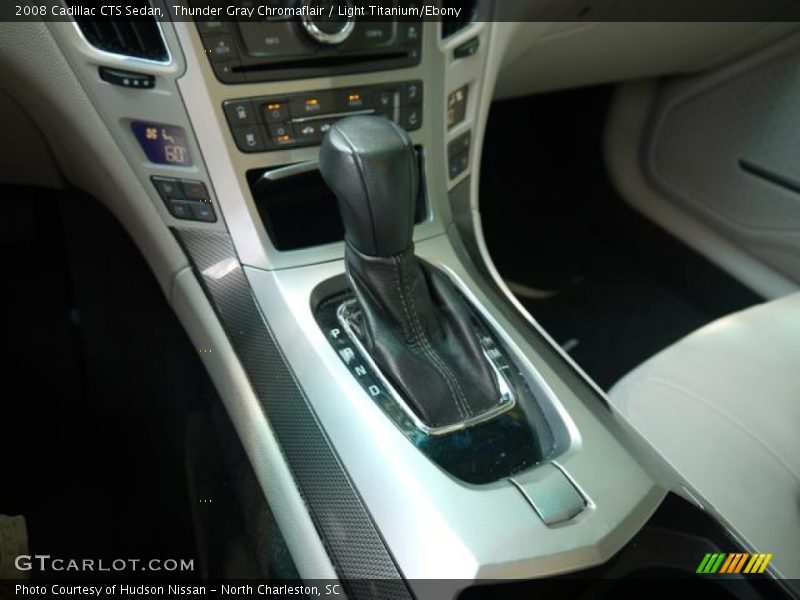 Thunder Gray Chromaflair / Light Titanium/Ebony 2008 Cadillac CTS Sedan