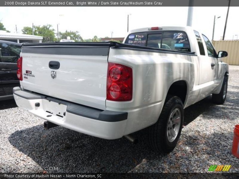 Bright White / Dark Slate Gray/Medium Slate Gray 2008 Dodge Dakota SLT Extended Cab