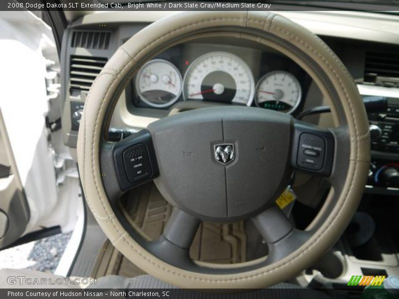 Bright White / Dark Slate Gray/Medium Slate Gray 2008 Dodge Dakota SLT Extended Cab