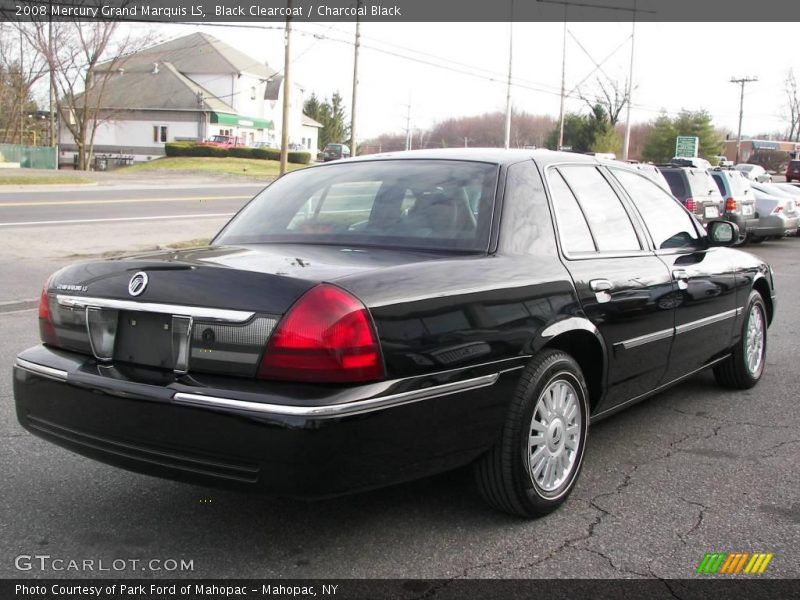 Black Clearcoat / Charcoal Black 2008 Mercury Grand Marquis LS