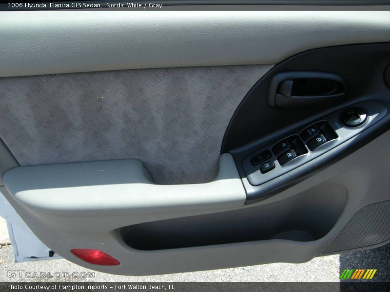 Nordic White / Gray 2006 Hyundai Elantra GLS Sedan