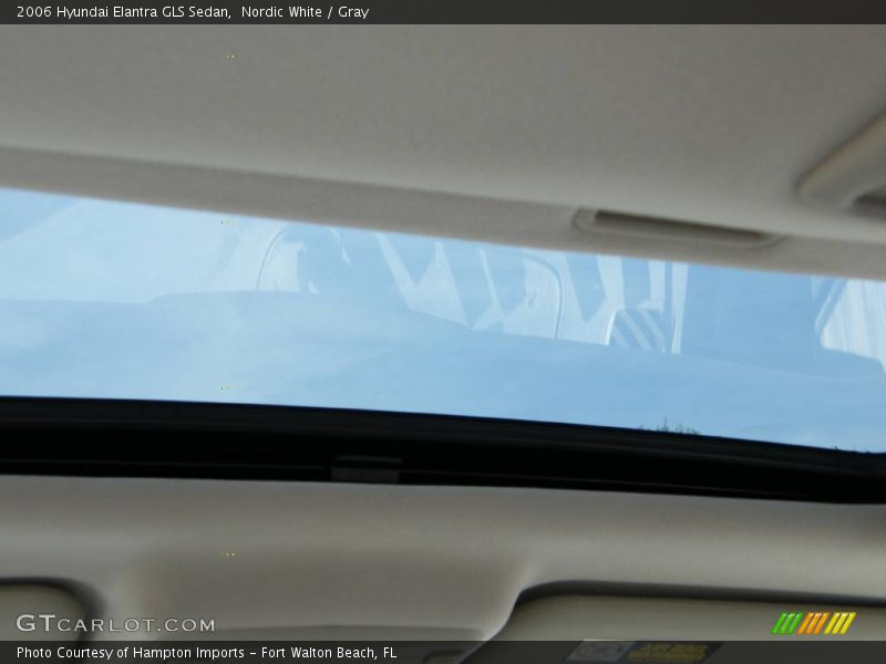 Nordic White / Gray 2006 Hyundai Elantra GLS Sedan