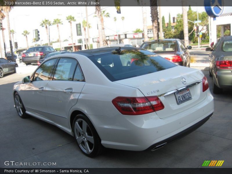 Arctic White / Black 2010 Mercedes-Benz E 350 Sedan